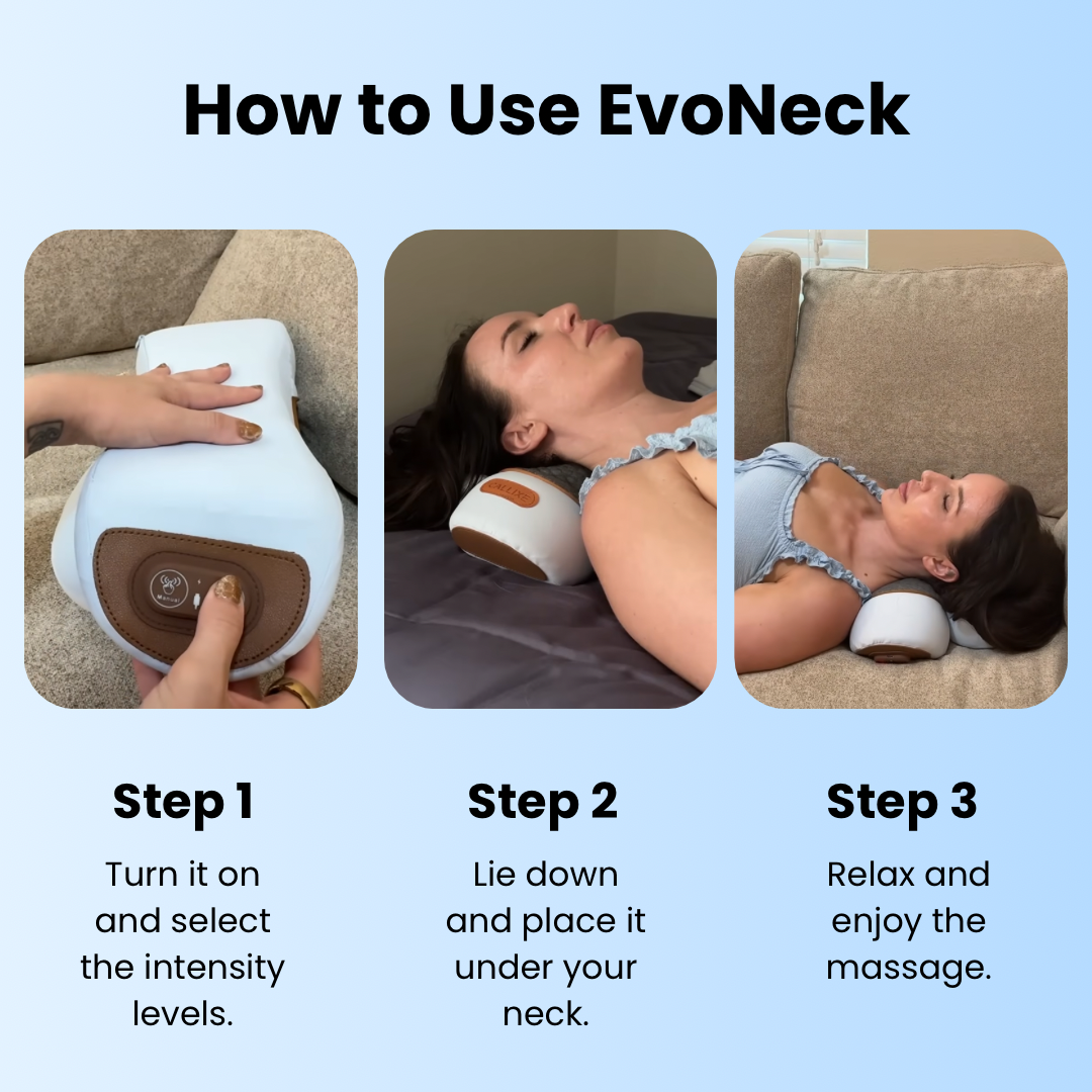 EvoNeck™ 3-in-1 Therapy Pillow